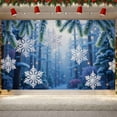 thumbnail image 3 of Frosty Design Snowflake Banner Winter Winter Display Christmas Decorative Icy Pattern Snowy Backdrop for Winter Party Christmas Decoration Indoor Hanging, 3 of 9