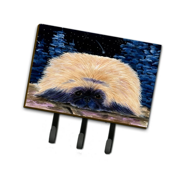 Carolines Treasures SS8439TH68 Starry Night Pekingese Leash or Key Holder Triple multicolor