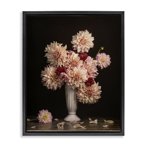 Stupell Industries French Country Black Floating Frame Canvas Art, 17 x 21, by Leah McLean