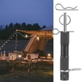thumbnail image 3 of Perimeter Trip Alarm  Trip Wire Activated Alarm Device with Fast Responding  Early Warning Security System for Camping and Property Safety(Army-Green), 3 of 9