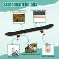 thumbnail image 4 of 31'' Complete Skateboard 7 Layer Canadian Maple Double Kick Deck Skateboards Grunge textured old torn newspapers Abstract dirty backdrop poster Skate Board for Beginner Adult Gifts, 4 of 5