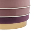 thumbnail image 3 of Nicole Miller New York Zerona Velvet Ottoman, Blush, 3 of 10