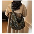 thumbnail image 2 of KKLDOGS Canvas Hobo Crossbody Bag, Spacious Casual Shoulder Tote Bag for Daily Commute & Short‑Trip Use, 2 of 6