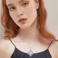 thumbnail image 2 of Celtic Knot Necklace for Women 925 Sterling Silver Cross Knot Pendant Birthstones Jewelry Birthday Gift for Her Wife Girlfriend Mom Daughter, 2 of 7