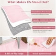 thumbnail image 5 of Scalloped Area Rug 2x6 Washable Entryway Runner Rugs for Hallway, Solid Color Floor Carpet for Bedroom, Non Slip Low Pile Mat with Rubber Back, Soft Nursery Rug, 5 of 8