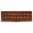 thumbnail image 6 of Global Archive 50" Genuine Distressed Leather Mid-Century Modern Ottoman Bench, 6 of 8