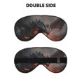 thumbnail image 2 of Salouo Fiery Black Dragon Attack Pattern Sleep Mask,Sleep Eye Mask & Blindfold Eye Sleep Shade Cover with Elastic Strap Soft Eye Cover Eyeshade for Night Sleeping Travel & Nap, 2 of 7