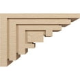 thumbnail image 3 of 8"W x 24"D x 16"H Classic Landon Rough Cedar Woodgrain TimberThane Corbel, Primed Tan, 3 of 6