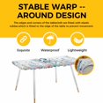 thumbnail image 4 of Coastal Octopus Table Cloths for 8 Foot Rectangle Tables, Beach Nautical Ocean Coral Seahorse Vintage Patio Waterproof Elastic Fitted Tablecloths, Washable Rectangular Table Cover for Camping, 4 of 8