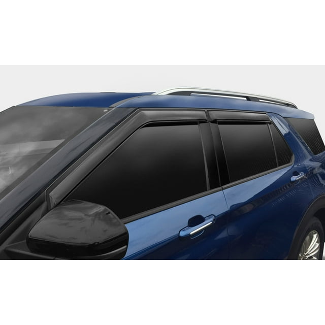 Ford Escape Auto Ventshade Rainguard 94840; Design Aérodynamique; à Coller; Fumée; Acrylique; Ensemble de 4