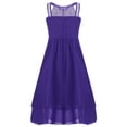 thumbnail image 2 of IEFIEL Girls Chiffon Birthday Party Dress Halter Sleeveless Holy Communion A-Line Dress Princess Ball Gown Purple 8, 2 of 5