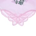 thumbnail image 3 of Mouchoir en Coton pour Femmes, Floral Brodé avec Dentelle, Lot de 5 - Assorti, 3 of 8