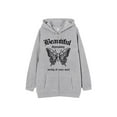 thumbnail image 1 of Sedceaty Women Hooded Coat, Long Sleeve Butterfly Print Pockets Zipper Fall Spring Street Casual Coat, S-M-L-XL-XXL, 1 of 4