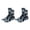 Black Gray, variant on Women's Comfort Tie Dye Crew Socks, Sky Blue, Size 9-11, 2 Pairs