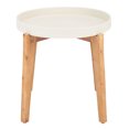 thumbnail image 3 of SAFAVIEH Charlen Outdoor Patio Round Side Table, Natural/Beige, 3 of 7