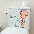 thumbnail image 2 of 2 pegatinas de baño de villano de dibujos animados, calcomanías divertidas para limpiar tu orina, impermeables, 2 of 5