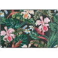 thumbnail image 3 of GZHJMY Tropical Flower Non Slip Area Rug for Living Dinning Room Bedroom Kitchen, 2' x 3'(24 x 36 Inches / 60 x 90 cm), Palm Tree Nursery Rug Floor Carpet Yoga Mat, 3 of 6