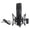 Black, variant on HannLk Studio Condenser Microphones Low Noise Metal Body Universal XLR Connection