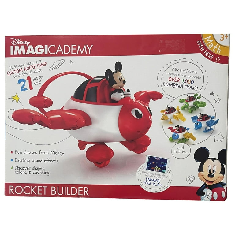Disney Mickey Mouse Imagicademy Rocket Builder Playset for Kids