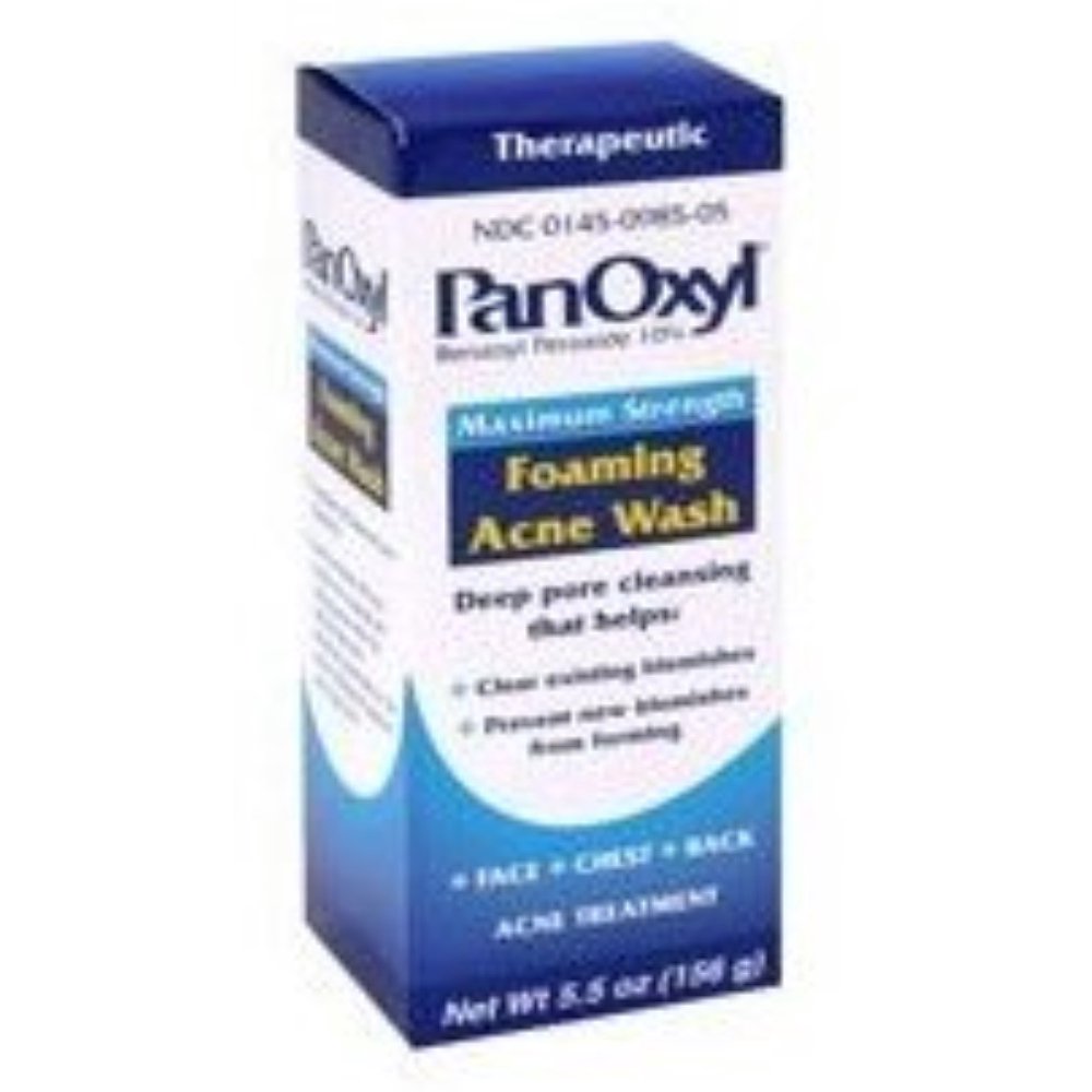 PanOxyl Foaming Acne Wash 5.5 oz (Pack of 4)
