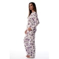 thumbnail image 2 of Just Love Thermal Fleece Pajamas for Women (Antique Floral, Small), 2 of 3
