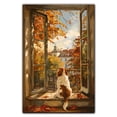thumbnail image 3 of Dog Sitting Window Poster Art, English Toy Spaniel Colorful Dog Decor Wall Art Painting for Children's room Bedroom Living room Decor Ready to Hang, 3 of 6