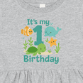 thumbnail image 4 of Inktastic First Birthday Sea Creatures Celebration Girls Baby Dress, 4 of 5