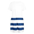thumbnail image 6 of Viikei Plus Size Sleeveless Dress for Women V-Neck Stripe Splicing Sling Belt Midi Dress, 6 of 6