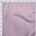 thumbnail image 3 of oneOone Polyester Lycra Fabric Dot & Flower Floral Print Fabric BTY 56 Inch Wide, 3 of 4