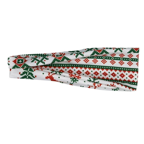 Headbands for Women Christmas Headbands for Women Christmas Wide Headbands Santa Claus Christmas Snowman Deer Tree Knot Turban Xmas Elastic Hair for Women Head Bands Outdoor Christmas Tree