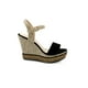 thumbnail image 2 of Sandalia Color Negro De Plataforma Forrada En Yute Mundo Terra 025157, 2 of 3