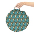 thumbnail image 2 of East Round Floor Cushion with Handle, Ethnic Japanese Fish Traditional Aquarium Animals Fins Marine Design, Pillow for Living Room & Dorms, 18" Round, Dark Turquoise Multicolor, by Ambesonne, 2 of 4