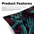 thumbnail image 2 of Halloween Stylish Velvet Throw Pillow Covers Set of 2 with Unique Patterns for Bed Pillow - 16x16, 18x18, 20x20 Inches for Various Occasions, 2 of 6
