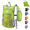 Green, variant on 14L Small Hiking Backpack,Blue Lightweight Packable Travel Daypack for Men Women | Quick Phone Pocket, Breathable Material, Water Resistant, Adjustable Straps, Emergency Whistle, Commuting Cycling