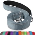 thumbnail image 1 of ORUYROP Double-Sided Reflective Dog Leash, 6 FT/5 FT/4 FT, Padded Handle Nylon Dogs Leashes for Small & Medium Dogs Walking, Gary, 6FT, 1 of 7