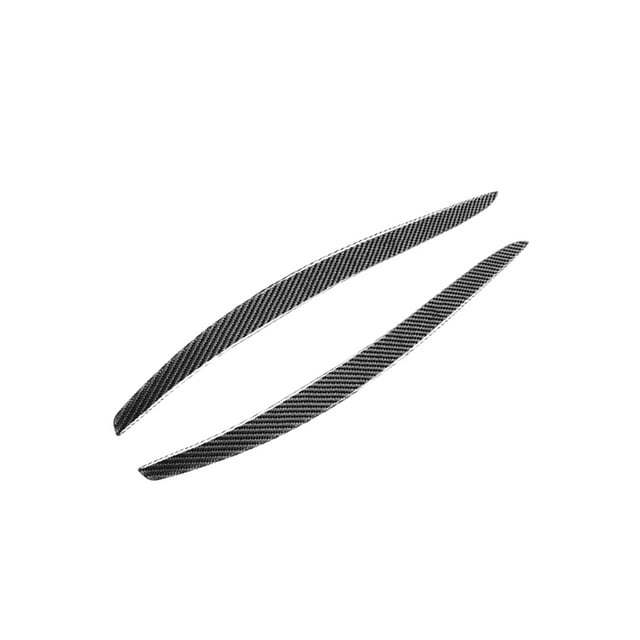 yingyy 2Pcs Stickers Carbon Fiber Headlight Decoration Cover Accessories Modified Styling Lamp Eyebrows Personalized Parts Decals