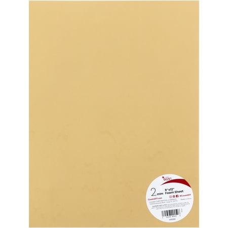 CousinDIY Foam Sheet 9"X12" 2mm-Light Tan