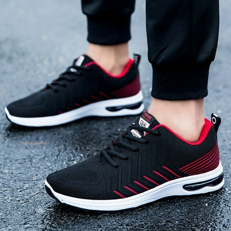 

Ounabing Sneakers For Men Fashion Casual Lace Up Sport Shoes Walking Shoes
