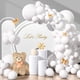 thumbnail image 1 of Kit de guirnaldas con forma de arco con forma de globo Yishebapa, 135 unidades, látex blanco, 1 of 6