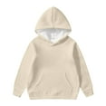 thumbnail image 3 of WOYY Toddler Girls Bow Hoodie Soft Hooded Sweatshirt Casual Cozy Pullover Hoody, 3 of 4