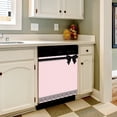 thumbnail image 3 of Pink Polka Dot Lace Bow-1 Dishwasher Magnet Cover Decorative Sticker for Home Cabinet Kitchen 23" x26", 3 of 5