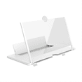 thumbnail image 3 of 14 Inch 3D Screen Amplifier Mobile Display Enlarged Magnifier for Travel White, 3 of 7
