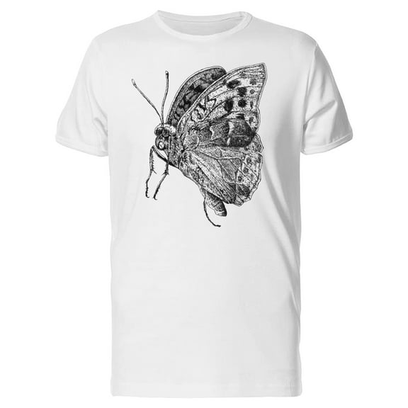 Realistic Butterfly Sketch Tee Men's -Image by Shutterstock