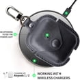 thumbnail image 4 of Funda De Carga Para Apple Airpods, Funda De Cuero Pu Compatible Con Apple Airpods 1/2 Funda De Carga - Negro, 4 of 5
