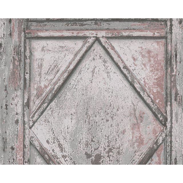 DecoWorld 2 - Brun Naturel, Papier Peint Gris, Décoration Murale Moderne Accent