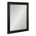 thumbnail image 4 of Kate and Laurel Parodi Traditional Framed Beaded Rectangle Bathroom Vanity Mirror, 22 x 28, Black, Rectangular Beveled Bathroom Mirror for Over Sink or for Use as Entryway or Living Room Decor, 4 of 8