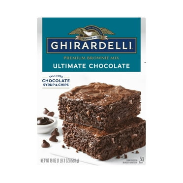 Ultimate Chocolate Premium Brownie Mix  Includes Chocolate Syrup and Chips (Pack of 32)