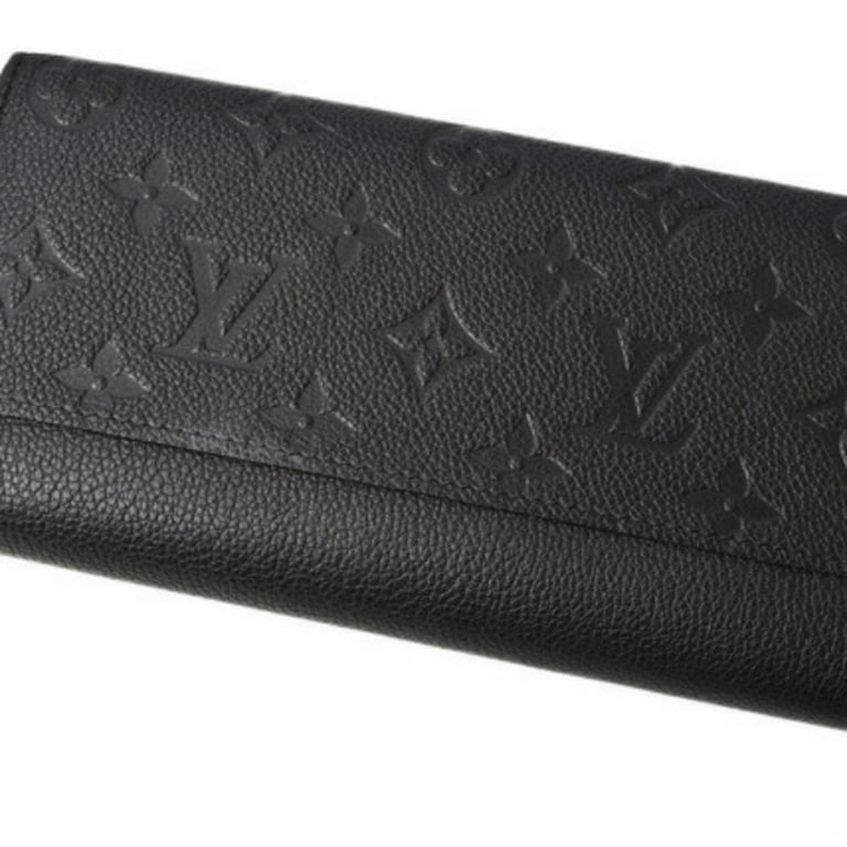 Pre-Owned Louis Vuitton Wallet LOUIS VUITTON M61182 Monogram Amplant  Portofeuil Sarah Noir / Black (Good) 