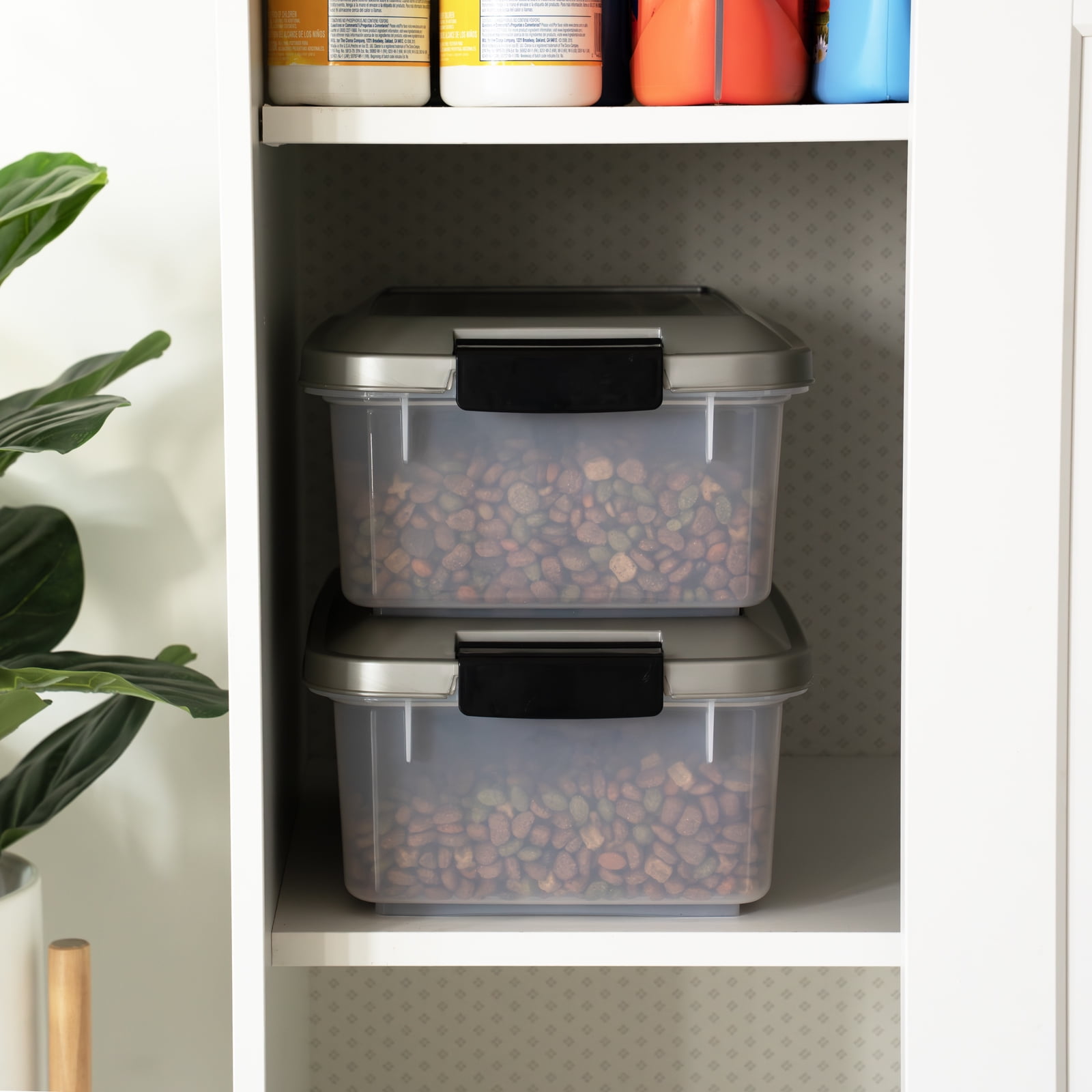 IRIS 11 Lbs. Airtight Pet Food Container | Dog & Cat Food Storage Bin | Treat Box 2PK