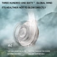thumbnail image 6 of Lignoak 360 Rotatable Clip Fan, Portable Mini For Shirt Waist, 2026 Adjustable 3 Speed Cooler White, 6 of 9